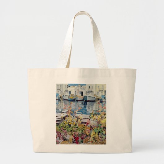 Paros 1985 grote tote bag (Voorkant)