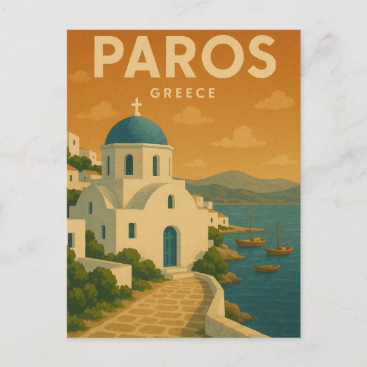 Paros Greece Dreamy Briefkaart (Voorkant)