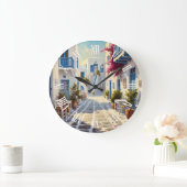 Paros Greece Islands Travel Watercolor  Grote Klok (Huis)