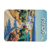 Paros Greece Islands Travel Watercolor Magneet (Horizontaal)