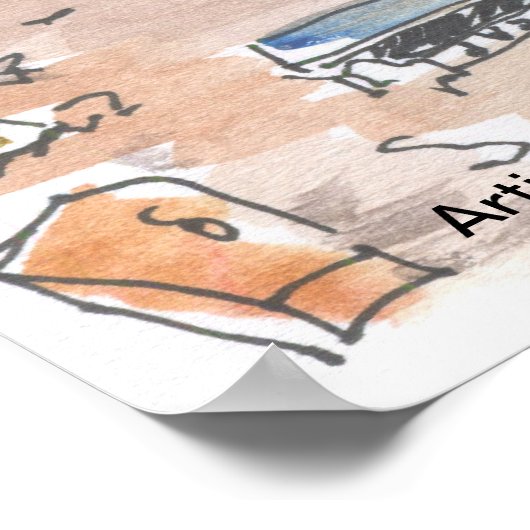 Paros Greece Poster (Hoek)