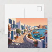 Paros Griekenland Briefkaart (Voorkant / Achterkant)