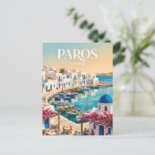 Paros Griekenland Briefkaart (Staand voorkant)