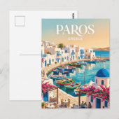 Paros Griekenland Briefkaart (Voorkant / Achterkant)