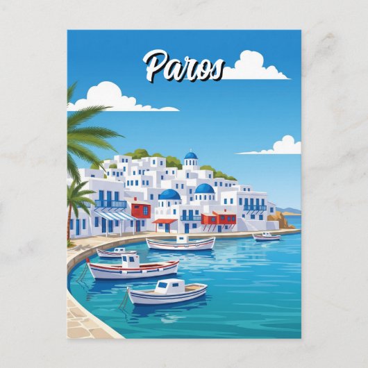 Paros Griekenland Eiland Reizen Briefkaart (Voorkant)