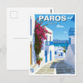 Paros Griekenland Eiland Reizen Briefkaart (Voorkant / Achterkant)