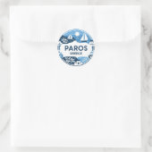 Paros Griekenland Eiland Reizen Ronde Sticker (Tas)