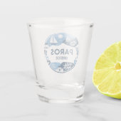 Paros Griekenland Eiland Reizen Shot Glas (Achterkant)