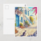 Paros Griekenland Eilanden Reiskat Briefkaart (Voorkant / Achterkant)