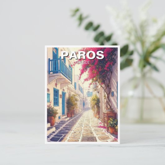 Paros Griekenland Eilanden Reizen Briefkaart (Staand voorkant)