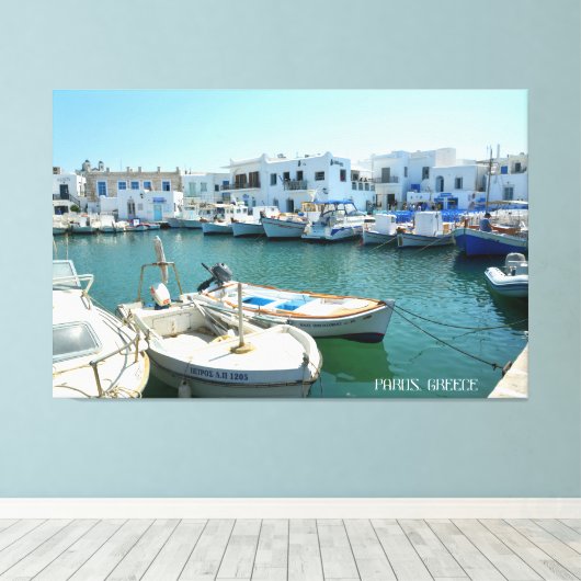 Paros, Grieks Canvas Print (Insitu (Houten vloer))