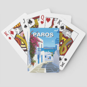 Paros Griekse Eiland Reizen Pokerkaarten