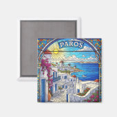 Paros Griekse Eilanden Reizen Magneet (Voorkant / Achterkant)