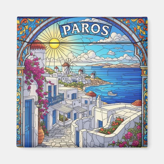 Paros Griekse Eilanden Reizen Magneet (Voorkant)