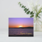Paros Island, Griekenland, Sunset Sail Briefkaart (Staand voorkant)