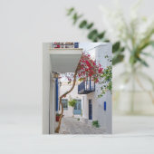 Paros Parikia Summer Alley Briefkaart (Staand voorkant)