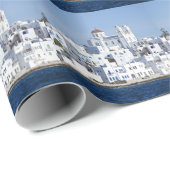 Paros Village Naoussa Island Uitzicht Cadeaupapier (Rol Hoek)