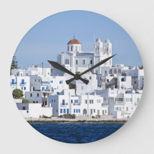 Paros Village Naoussa Island Uitzicht Grote Klok