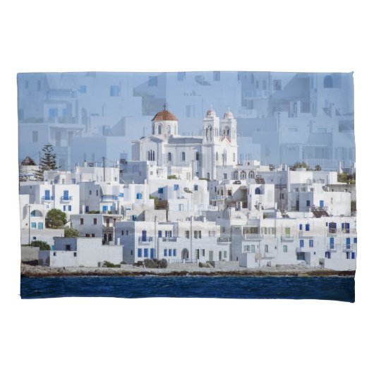 Paros Village Naoussa Island Uitzicht Kussensloop (Voorkant)