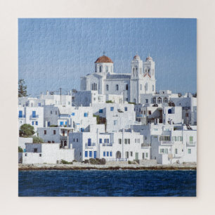 Paros Village Naoussa Island Uitzicht Legpuzzel
