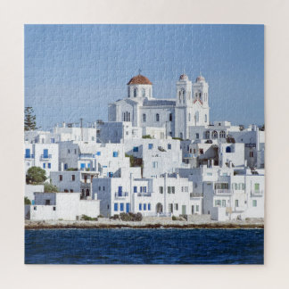 Paros Village Naoussa Island Uitzicht Legpuzzel