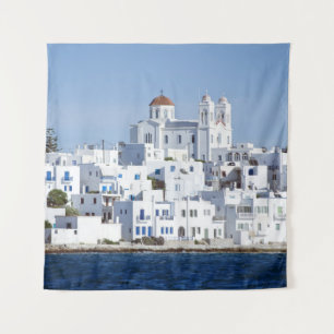 Paros Village Naoussa Island Uitzicht Wandkleed