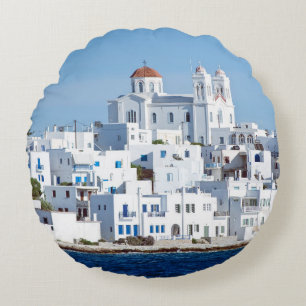 Paroseiland met het dorp naoussa rond kussen