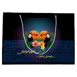 Parot Tropics Gift Bag - Liefde Groot Cadeauzakje