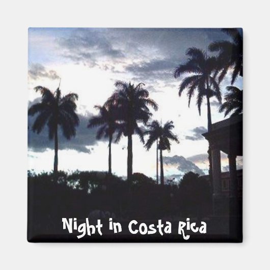 Parque Central 's nachts Magneet (Voorkant)