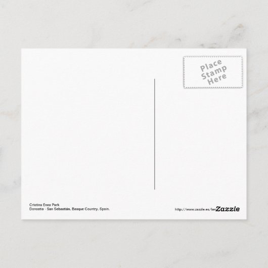 Parque Cristina Enea 1 - Donostia - San Sebastián Briefkaart (Achterkant)