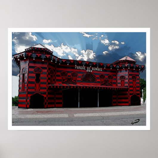 Parque de Bombas de Ponce Poster (Voorkant)