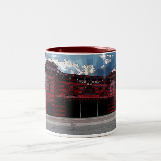 Parque de Bombas de Ponce Tweekleurige Koffiemok (Center)