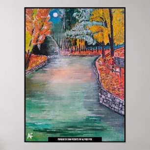 Parque de San Vicente Schilderij van Alfred Fox Poster