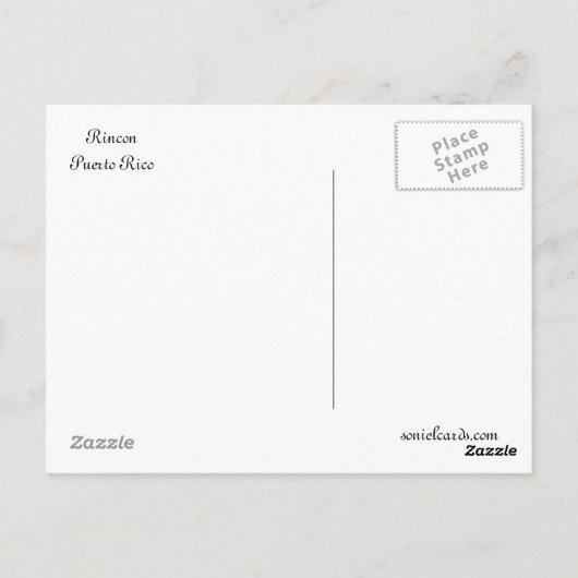 Parque del Faro Rincon Puerto Rico Briefkaart (Achterkant)