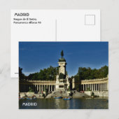 Parque El Retiro Madrid Briefkaart (Voorkant / Achterkant)