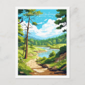 Parque nacional los arrayanes vintage reizen briefkaart (Voorkant)