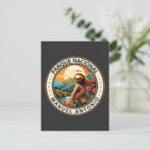 Parque Nacional Manuel Antonio Sloth Travel Art Briefkaart (Staand voorkant)