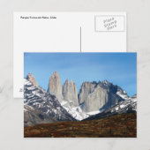 Parque Torres del Paine, Chili Briefkaart (Voorkant / Achterkant)