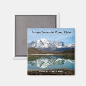 Parque Torres del Paine, Chili Magneet (Voorkant / Achterkant)