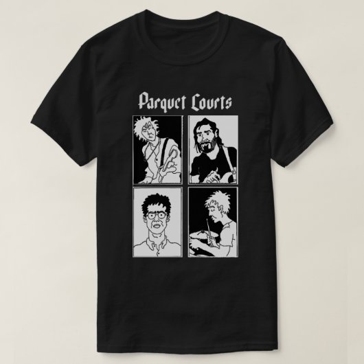 Parquet Courts Original Band Graphic Design T-shirt (Design voorkant)