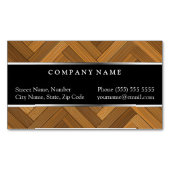 Parquet Floor Magnetic Visitekaartje Magnetisch Visitekaartje (Voorkant)