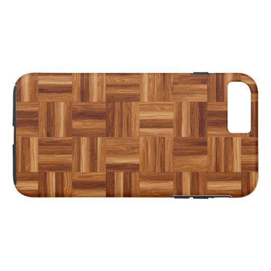Parquet iPhone 7 plus robuust Hoesje (Achterkant (Horizontaal))