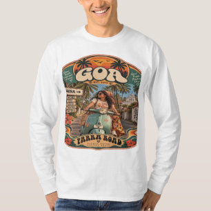 Parra Road — Meisje op Fiets, Goa's Iconische Kust T-shirt