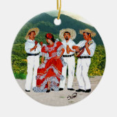 Parranda Jíbara Keramisch Ornament (Voorkant)