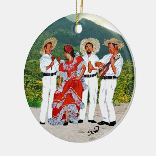 Parranda Jíbara Keramisch Ornament (Links)