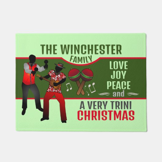 PARRANDEROS MET EEN HELEMAAL Tini-Kerstmis Deurmat (Voorkant)