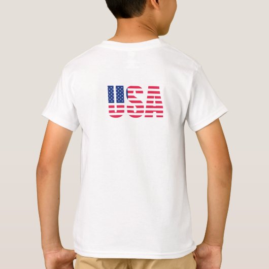 Parriottische Uncle Sam Emoji Kinderen T-shirt (Achterkant)