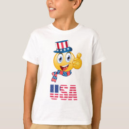 Parriottische Uncle Sam Emoji Kinderen T-shirt