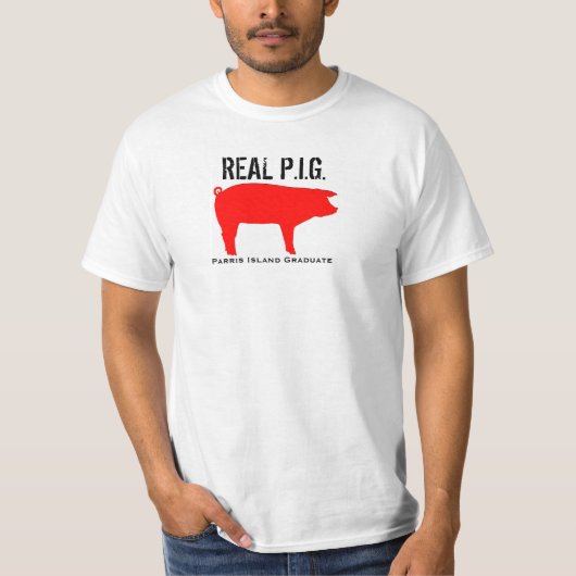 Parris Island Afstuderen "PIG" T-Shirt (Voorkant)