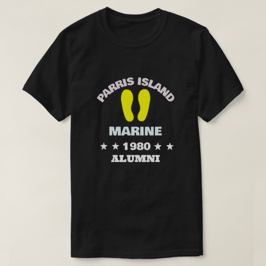 PARRIS ISLAND ALUMNI 80 T-SHIRT (Design voorkant)